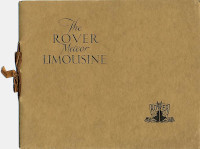 1931 Rover Brochure