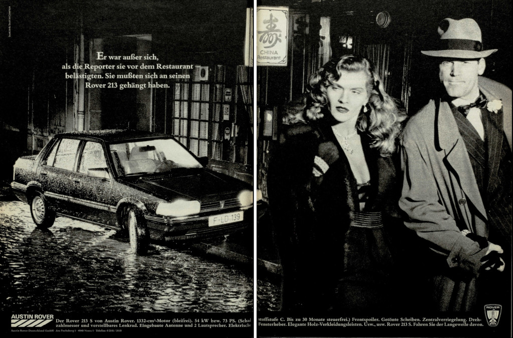 Werbung für Rover 213, 1986