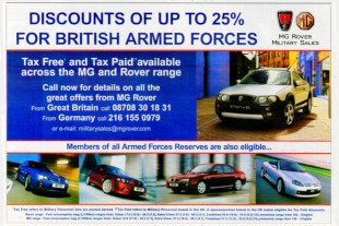 Werbung Armed Forces