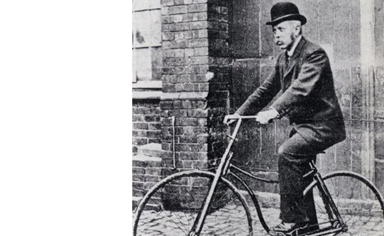 ca.1888 - John Kemp Starley auf eimem 'Safety'